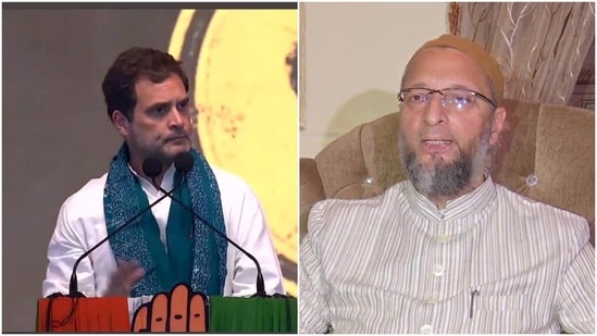 Rahul Gandhi and AIMIM chief Asaduddin Owaisi