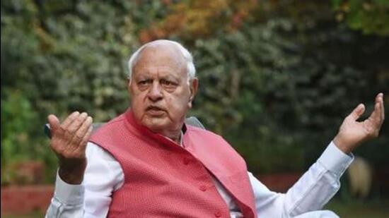 National Conference president and former J&K CM Farooq Abdullah said no amount of gerrymandering can change ground situation in UT. (HT File Photo)