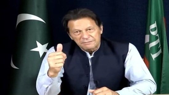 Imran Khan once again talked about India in his address on Saturday,&nbsp;