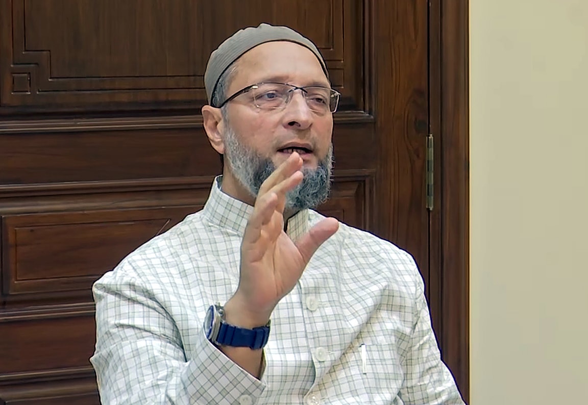 AIMIM chief Asaduddin Owaisi. (ANI Photo) (ANI)