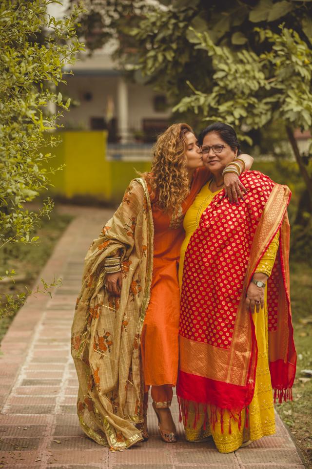 Arti with her mother Arti with her mother
