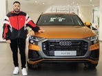 Badshah with his new car. Badshah with his new car.
