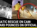 DRAMATIC RESCUE ON CAM: LEOPARD POUNCES ON OFFICIALS