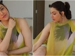 Actor Kajal Aggarwal surely knows how to make heads turn in unique dresses, pantsuits, sarees, and suit sets. The actor's wardrobe includes several dreamy get-ups ranging from red-carpet-ready looks, partywear, festive wear and loungewear. And she often displays them while posting pictures and videos on her social media page. One of her latest photoshoots will lend you tips on dressing comfortably for summers without compromising on the style.(Instagram/@kajalaggarwalofficial)