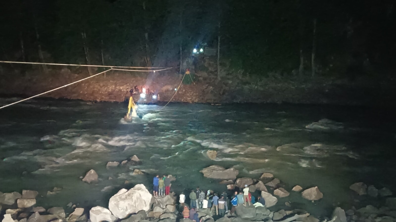 Watch: Indian Army rescues two youths stuck atop JCB in J-K's Chenab river