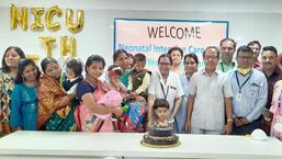 On the fifth anniversary of the unit, many parents visited the centre along with their children. (HT PHOTO)