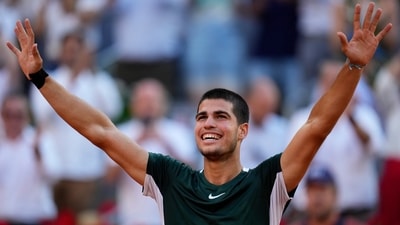 Alcaraz's rise has been as accelerated as it is astonishing. (AP) Alcaraz's rise has been as accelerated as it is astonishing. (AP)