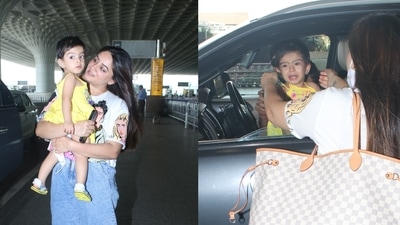 Mahhi Vij with her daughter Tara. (Varinder Chawla) Mahhi Vij with her daughter Tara. (Varinder Chawla)