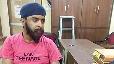 Punjab Police arrested Delhi BJP spokesperson Tajinder Pal Singh Bagga from his residence in Delhi in connection with a case registered against him in Mohali last month.&nbsp; (PTI)