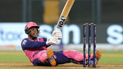 Shimron Hetmyer of Rajasthan Royals during the 52nd T20 match of the Indian Premier League 2022 (IPL) Shimron Hetmyer of Rajasthan Royals during the 52nd T20 match of the Indian Premier League 2022 (IPL)