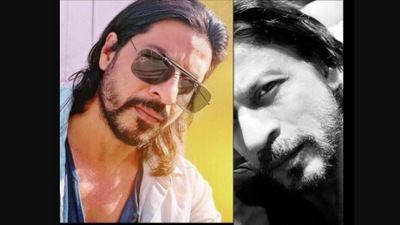 Split image shows Ibrahim Qadri (left) and actor Shah Rukh Khan. (right) (instagram/@ibrahim__qadri and @iamsrk)