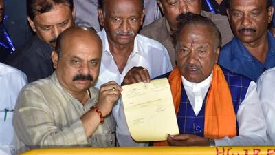 KS Eshwarappa, the former minister for Rural Development and Panchayat Raj (RDPR), was forced to step down after a Belagavi-based contractor took his own life, accusing the minister of harassing him for bribes to release payments. (PTI) KS Eshwarappa, the former minister for Rural Development and Panchayat Raj (RDPR), was forced to step down after a Belagavi-based contractor took his own life, accusing the minister of harassing him for bribes to release payments. (PTI)