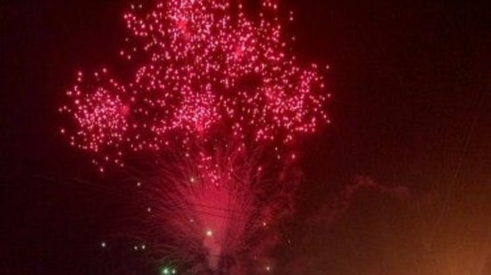 There are two rounds of pyrotechnics. The first, Sample Vedikettu, happens on the fourth day after the flag hoisting of the Pooram while the second is held on the main day of the Pooram.(Pinterest)