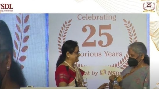 Screenshot from the official video NSDL silver jubilee celebration. (Source: YouTube)