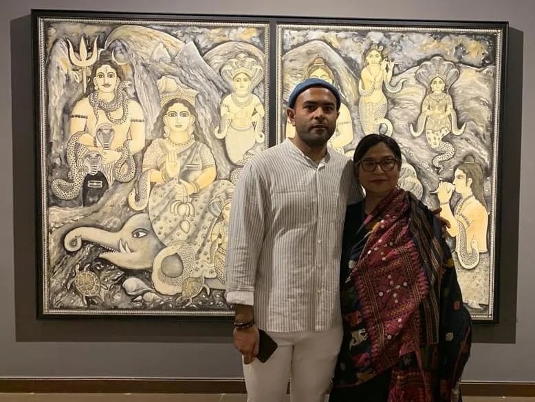 Rid Burman with her mother Jayasri Burman. Rid Burman with her mother Jayasri Burman.