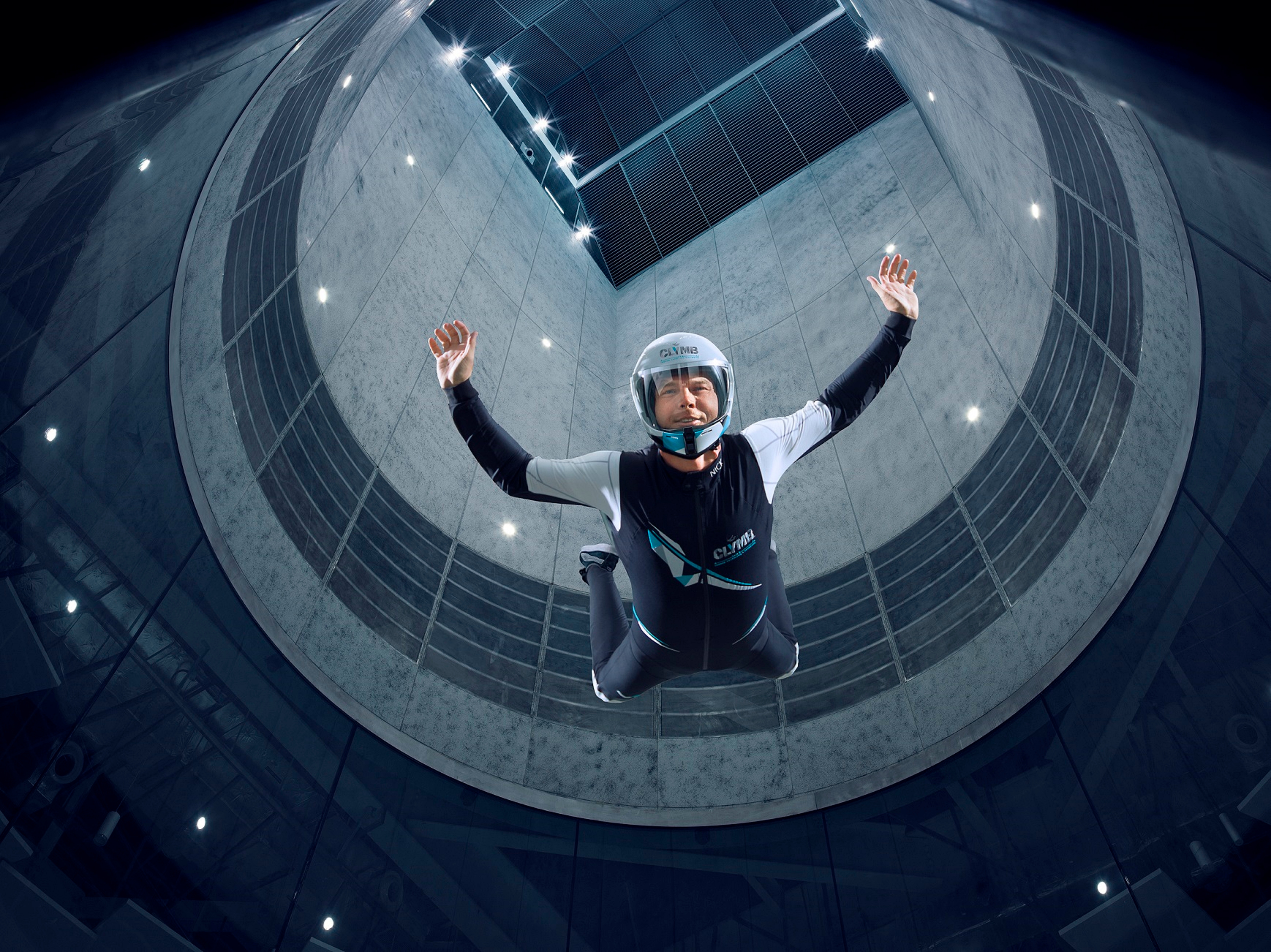 Indoor Skydiving Flight Chamber at CLYMB (Photo courtesy: Yas Island Abu Dhabi)
