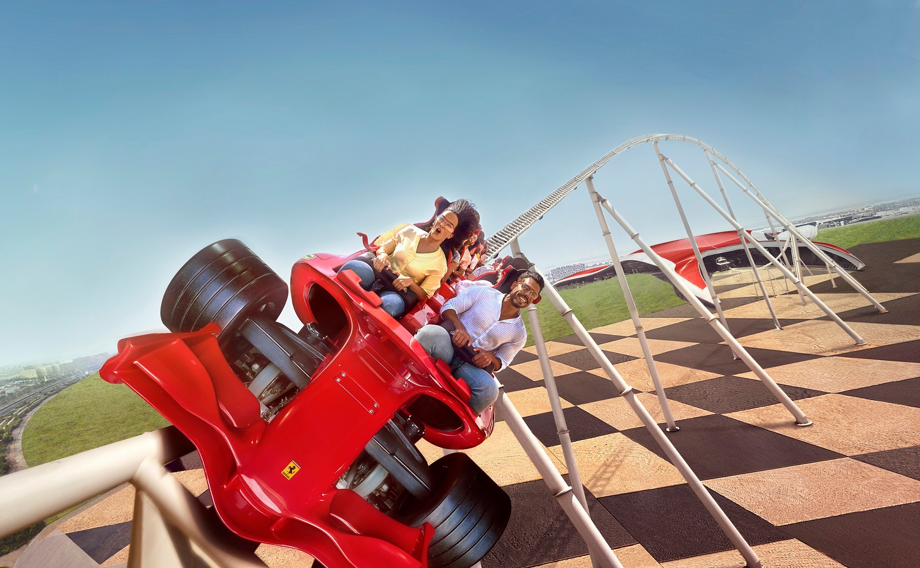 Formula Rossa, the world’s fastest roller-coaster (Photo courtesy: Yas Island Abu Dhabi)