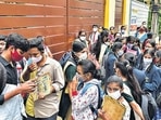 Bengaluru: Students wait outside an examination hall before appearing for the SSLC exam, (PTI File) Bengaluru: Students wait outside an examination hall before appearing for the SSLC exam, (PTI File)