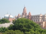 A suit was filed on December 23, 2020, on behalf of the deity (Lord Krishna) seeking removal of the Shahi Eidgah (mosque), adjacent to the Sri Krishna temple complex in Mathura. (HT file) A suit was filed on December 23, 2020, on behalf of the deity (Lord Krishna) seeking removal of the Shahi Eidgah (mosque), adjacent to the Sri Krishna temple complex in Mathura. (HT file)