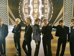 BTS members perform Butter at Billboard Music Awards 2021. 