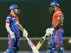 David Warner and Rovman Powell (R) of Delhi Capitals David Warner and Rovman Powell (R) of Delhi Capitals