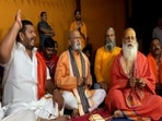 Devotional hymns were played at several temples in Karnataka today morning at 5am after Sri Ram Sene chief Pramod Muthalik's call against loudspeakers at mosques. Devotional hymns were played at several temples in Karnataka today morning at 5am after Sri Ram Sene chief Pramod Muthalik's call against loudspeakers at mosques.