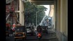 Traffic on Nal Stop flyover at Karve road. (HT FILE PHOTO) Traffic on Nal Stop flyover at Karve road. (HT FILE PHOTO)
