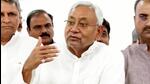 Bihar chief minister Nitish Kumar spoke with the media on the sidelines of the 'Janata Ka Darbar' programme in Patna on Monday. (HT Photo/Santosh Kumar) Bihar chief minister Nitish Kumar spoke with the media on the sidelines of the 'Janata Ka Darbar' programme in Patna on Monday. (HT Photo/Santosh Kumar)