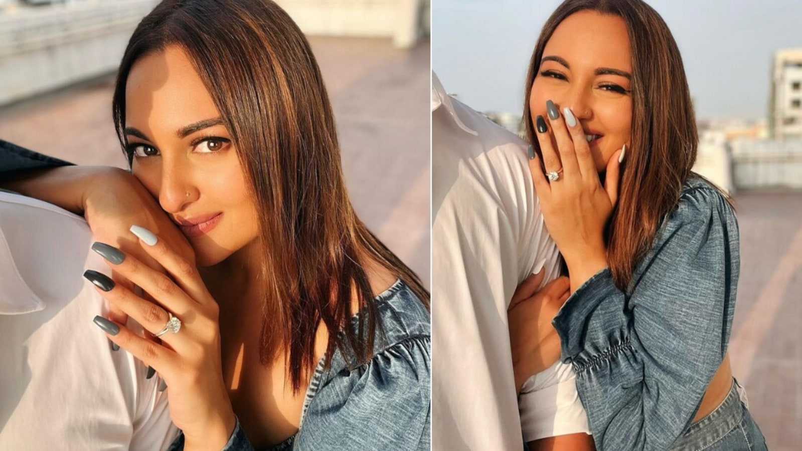 1599px x 900px - Sonakshi Sinha flaunts a diamond on her ring finger, fans ask if she is  engaged | Bollywood - Hindustan Times