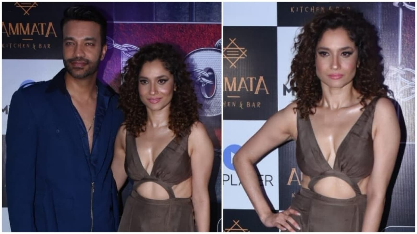 Ankita Lokhande in thigh-slit green dress attends Lock Upp bash with husband Vicky Jain: See pics and video