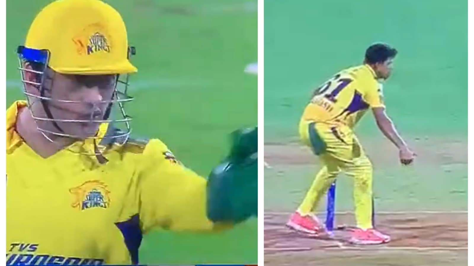 Watch: Dhoni's reaction after CSK spinner misses run out with lacklustre effort