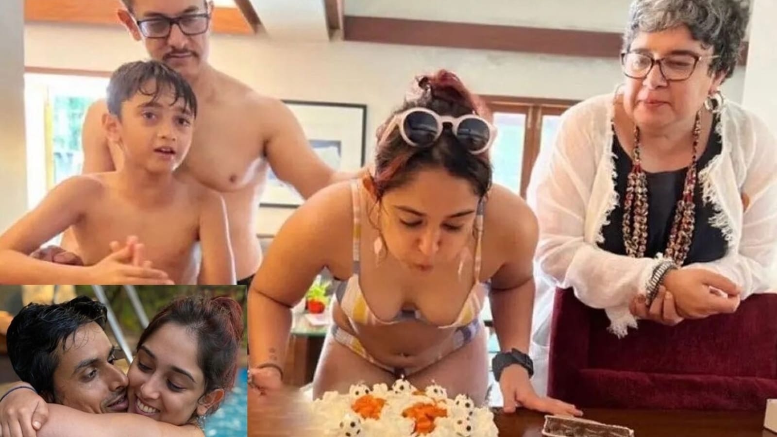 Ira Khan celebrates birthday with pool time with Aamir Khan, Azad and mum Teena Dutta; boyfriend Nupur wishes her