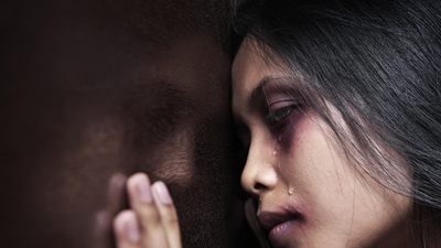 In Karnataka, 44% of married women surveyed in the year 2019-2021 claimed they had faced domestic violence. This is a 24% increase from the 2015 figures when the numbers were reported to be 20.6%. (Representational image | Getty Images/iStockphoto) In Karnataka, 44% of married women surveyed in the year 2019-2021 claimed they had faced domestic violence. This is a 24% increase from the 2015 figures when the numbers were reported to be 20.6%. (Representational image | Getty Images/iStockphoto)