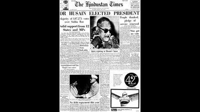 HT This Day: May 10, 1967 -- Dr Husain elected president HT This Day: May 10, 1967 -- Dr Husain elected president