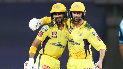 Chennai Super King openers Ruturaj Gaikwad and Devon Conway (IPL)