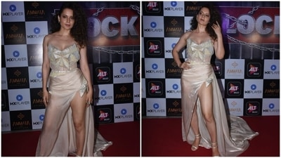On the work front, Kangana will be seen next in Dhaakad. The film also stars Arjun Rampal, Divya Dutta and Saswata Chatterjee. The action drama will hit the theatres on May 20. (HT Photo/Varinder Chawla) On the work front, Kangana will be seen next in Dhaakad. The film also stars Arjun Rampal, Divya Dutta and Saswata Chatterjee. The action drama will hit the theatres on May 20. (HT Photo/Varinder Chawla)