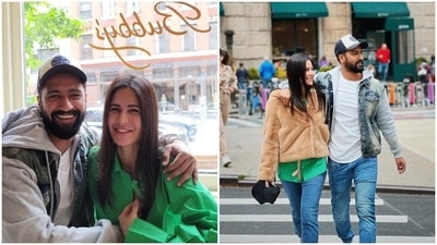 Vicky Kaushal and Katrina Kaif are in New York. Vicky Kaushal and Katrina Kaif are in New York.