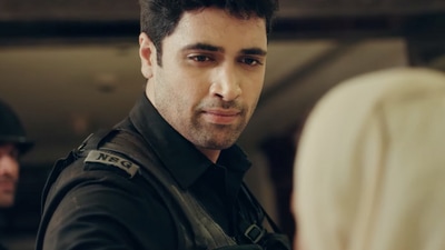 Major trailer: Adivi Sesh in a still from the movie. Major trailer: Adivi Sesh in a still from the movie.