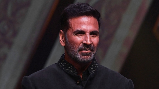 Bollywood actor Akshay Kumar poses for pictures during the trailer launch of his upcoming Hindi language movie Prithviraj.(AFP)