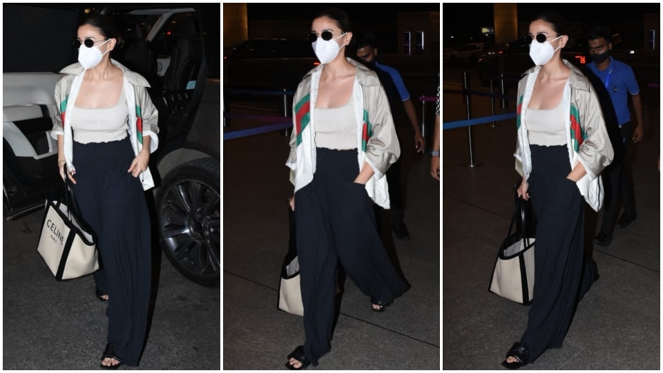 Alia Bhatt ups her fashion game in bralette pants with cape jacket and it  is sure to take your breath away – See pics