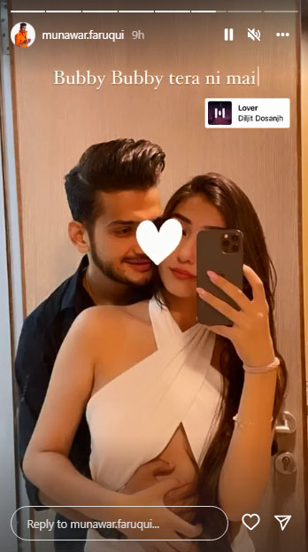 Munwar Faruqui shared a picture with an unknown woman on Instagram Stories.&nbsp;