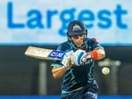 Shubman Gill of Gujarat Titans plays a shot during the Indian Premier League 2022 cricket match between Lucknow Super Giants and Gujarat Titans, at the MCA International Stadium in Pune, Tuesday, May 10, 2022. (PTI)