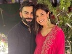 Anushka Sharma's magenta chanderi silk suit for attending Glen Maxwell's wedding with Virat Kohli is worth <span class='webrupee'>₹</span>11k(Instagram)