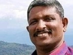 File photo of RSS leader SK Sreeniwasan, who was killed in Palakkad in April. (ANI) File photo of RSS leader SK Sreeniwasan, who was killed in Palakkad in April. (ANI)
