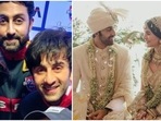 Abhishek Bachchan teases Ranbir Kapoor over his wedding with Alia Bhatt.