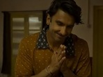 Ranveer Singh in a still from Jayeshbhai Jordaar. Ranveer Singh in a still from Jayeshbhai Jordaar.