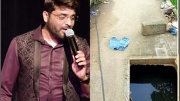 Kannada singer Ajay Warrior has posted an image of the open water drain gutter where he fell 