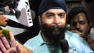 Tajinder Bagga was arrested last week from his home in Delhi. (HT_PRINT) Tajinder Bagga was arrested last week from his home in Delhi. (HT_PRINT)