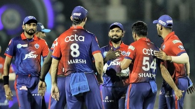 Delhi Capitals players in action (PTI) Delhi Capitals players in action (PTI)
