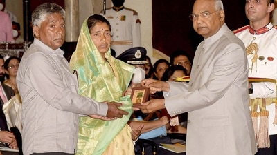 President Ram Nath Kovind presents the Shaurya Chakra (Posthumous) to Captain Ashutosh Kumar during Defence Investiture Ceremony � I, in New Delhi. (PTI) President Ram Nath Kovind presents the Shaurya Chakra (Posthumous) to Captain Ashutosh Kumar during Defence Investiture Ceremony � I, in New Delhi. (PTI)